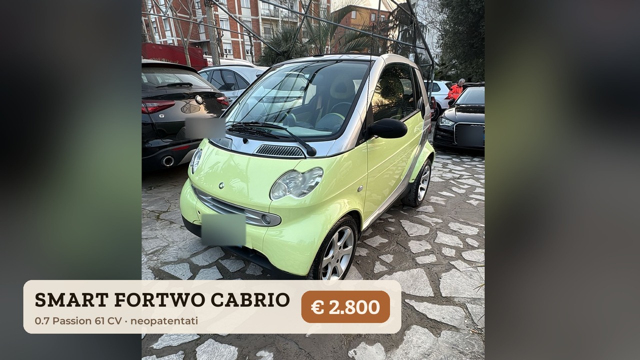 Video Smart Fortwo Cabrio 0.7 Smart Passion 61cv NEOPATENTATI